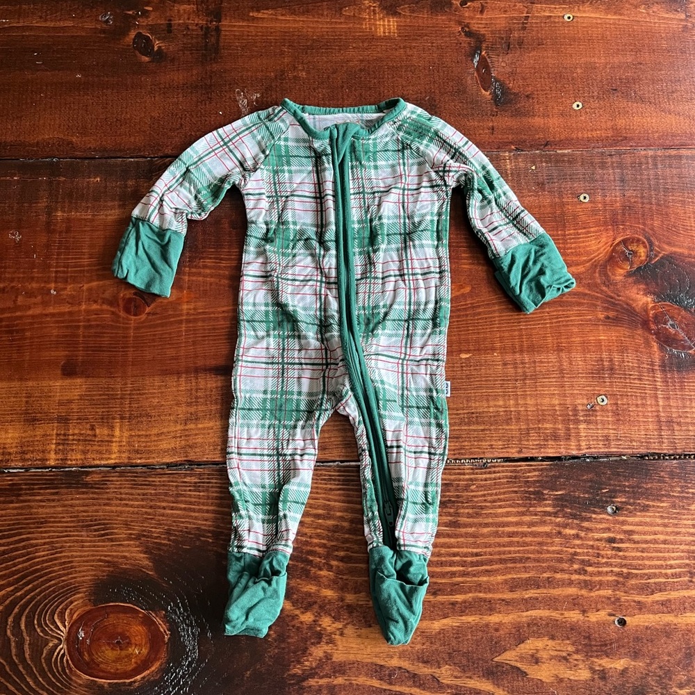 Little Sleepies Viscose Zippy - Noel Plaid